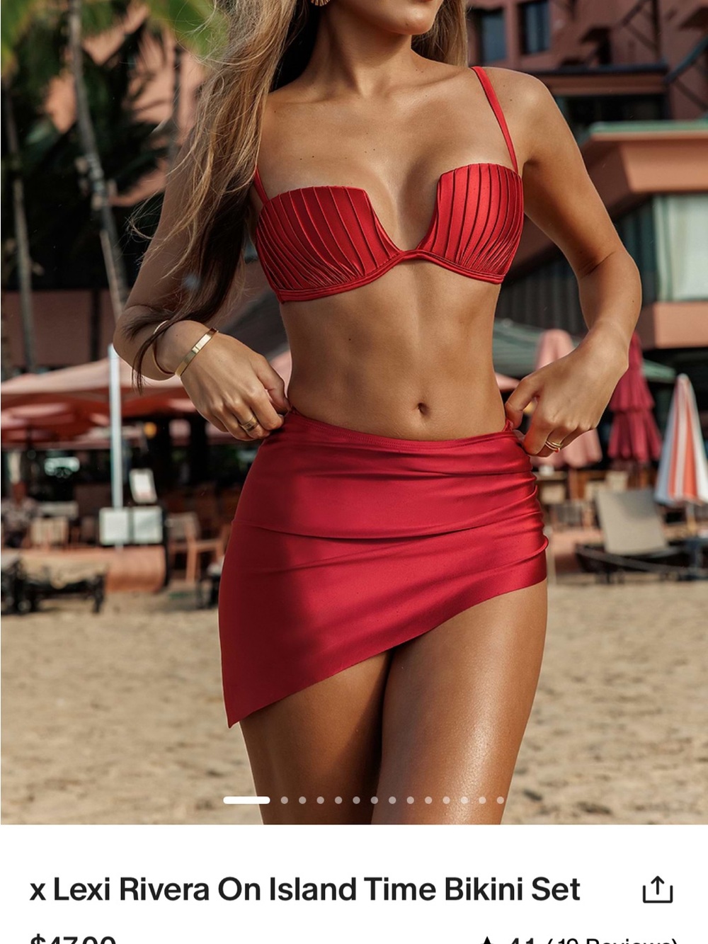 CUPSHE x Lexi Rivera bikini set